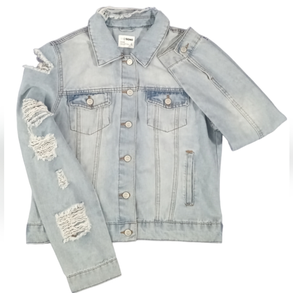 Ci Sono Denim Jacket Women's Large - Picture 9 of 10